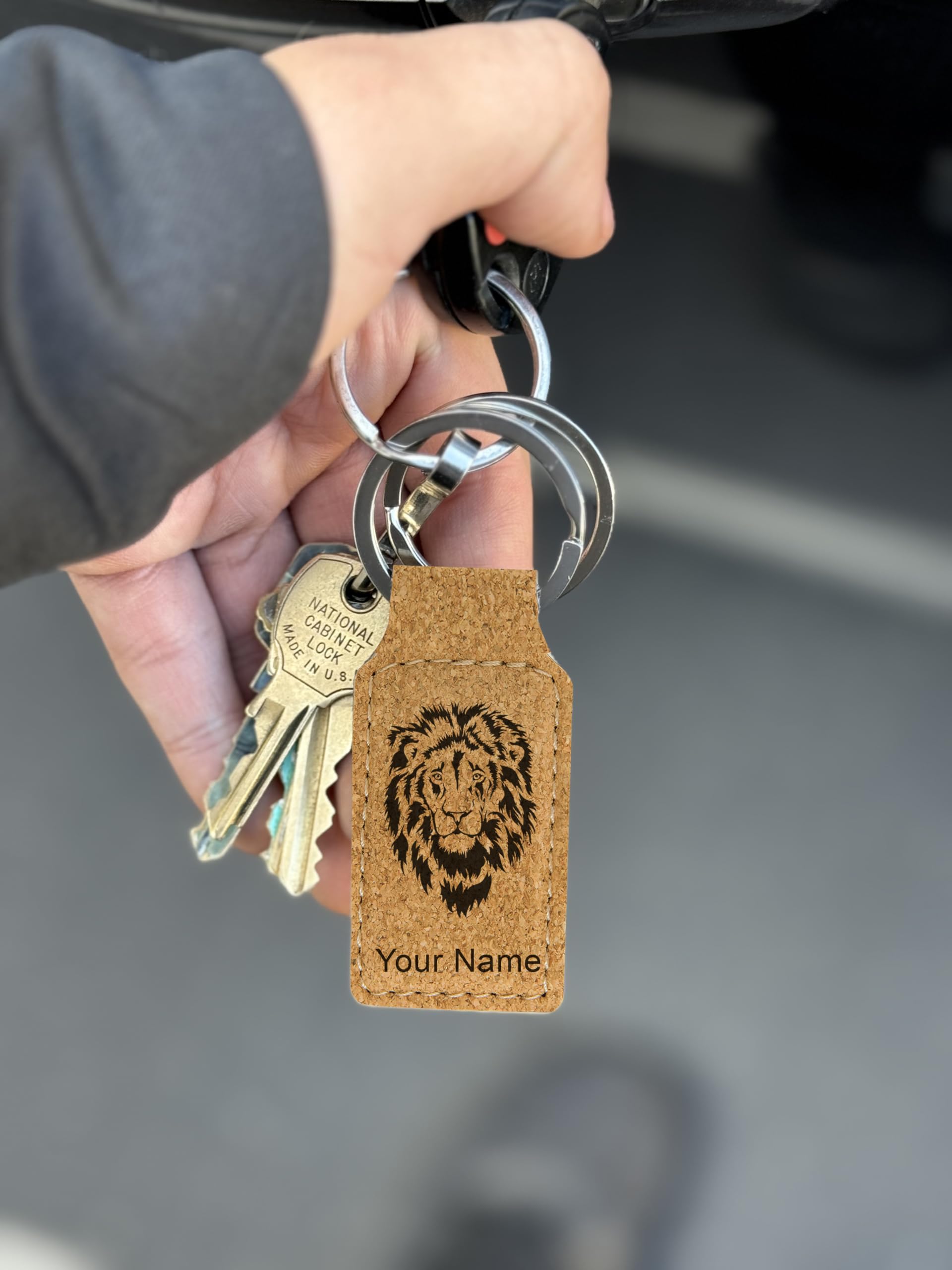 LaserGram Custom Engraved Rectangle Keychain with Music Staff Design - Perfect for Musicians, Teachers & Music Lovers - Great Gift for Birthdays, Graduations & Special Occasions