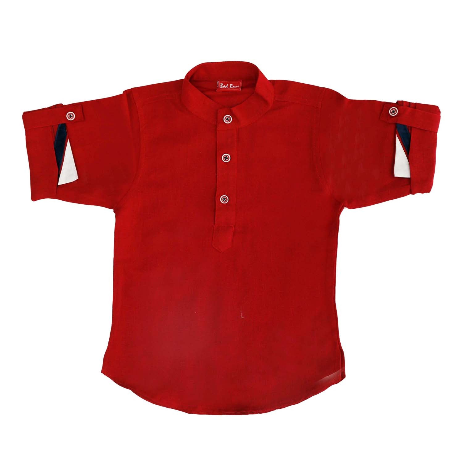 Stylish Red Digital Print Nehru Jacket Set for Men | Indian Ethnic Wear | Perfect for Weddings, Festivals & Cultural Events