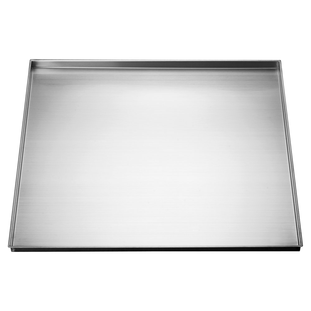 Stainless Steel Under Sink Tray - White Organizer for Kitchen Sink Cabinet Storage | Durable & Rustproof | Perfect for Sponges, Soaps & Cleaning Supplies (Model: BT0252201)
