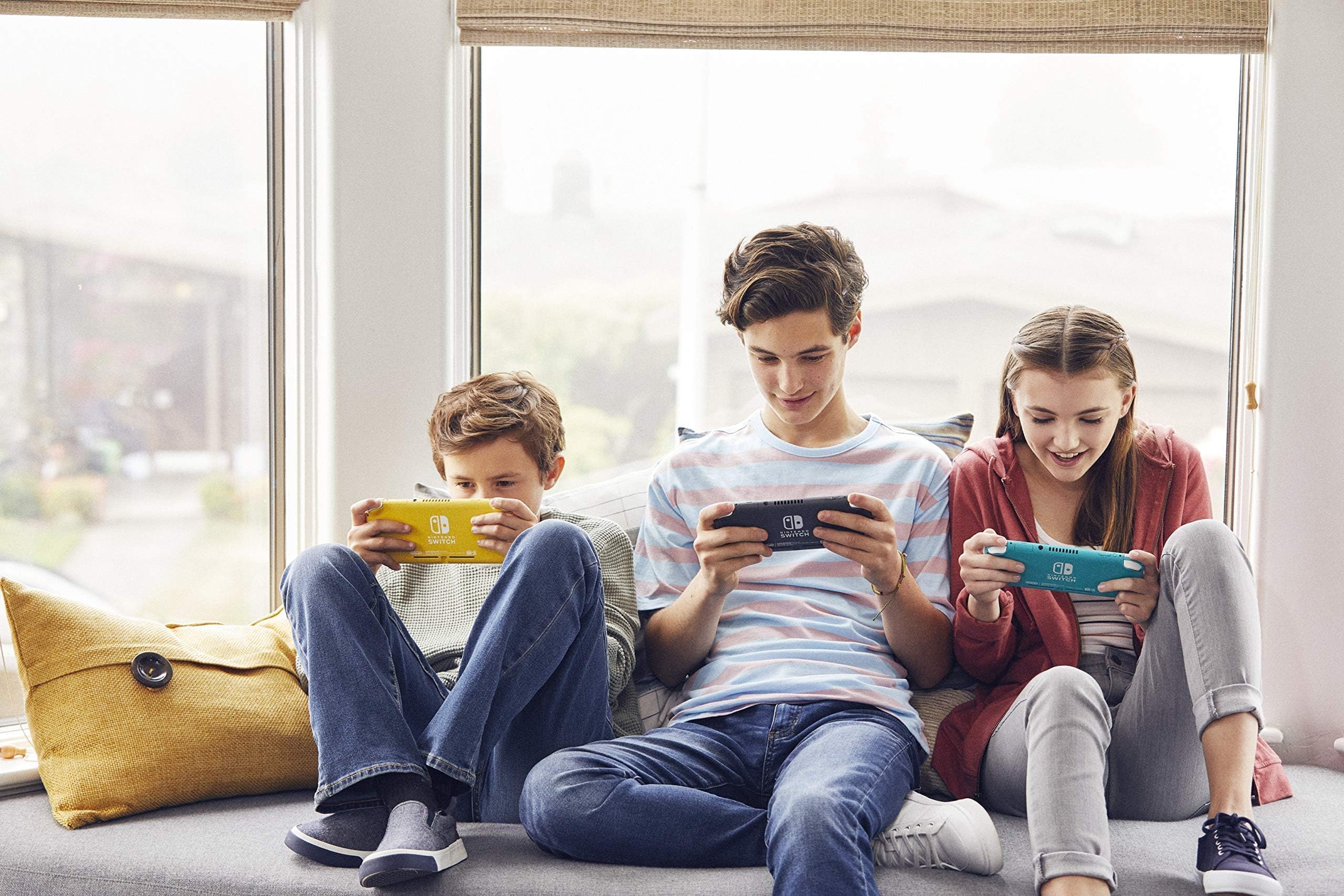 Nintendo Switch Lite Gray - Portable Handheld Gaming Console for Kids & Adults | Play Anywhere, Home & Travel Gaming System