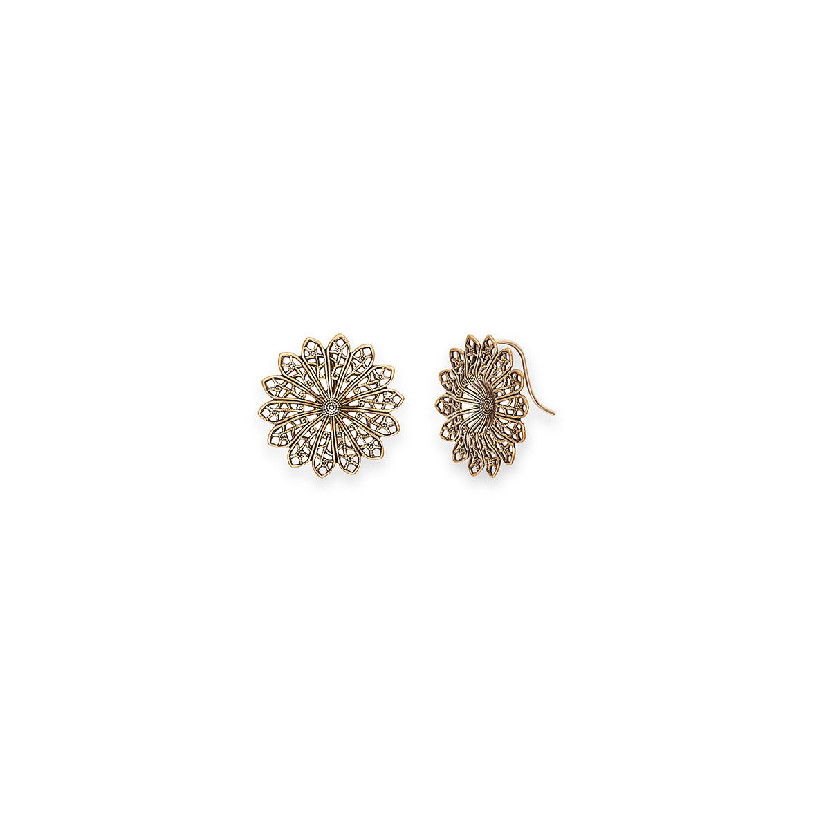 Amaryllis Drop Earrings for Women - Elegant Dangle Earrings with Crystal Accents - Perfect for Parties, Weddings & Special Occasions