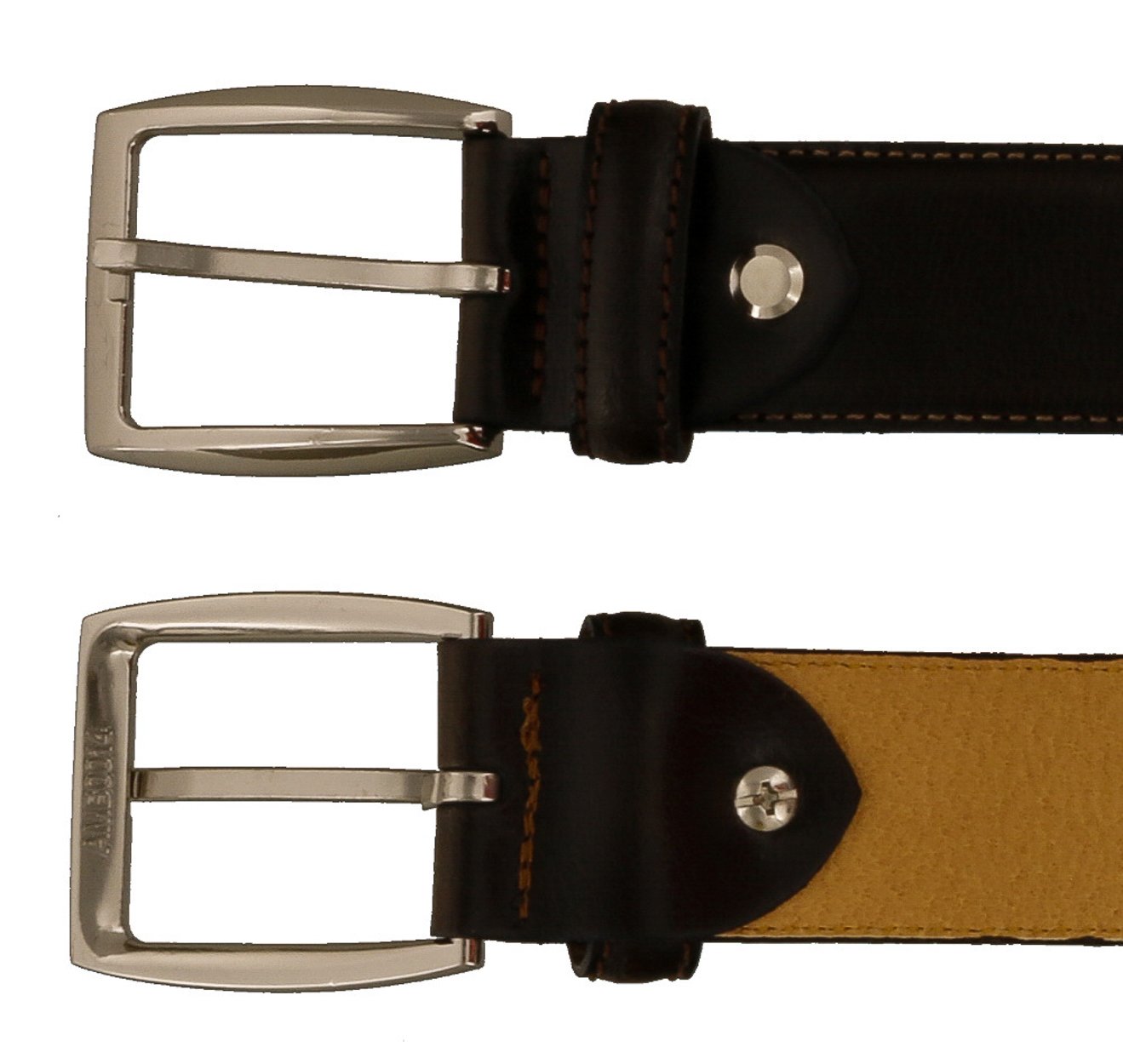 Premium Genuine Leather Belt for Men - Adjustable Stylish Dress & Casual Belt - Perfect for Office, Jeans & Formal Wear