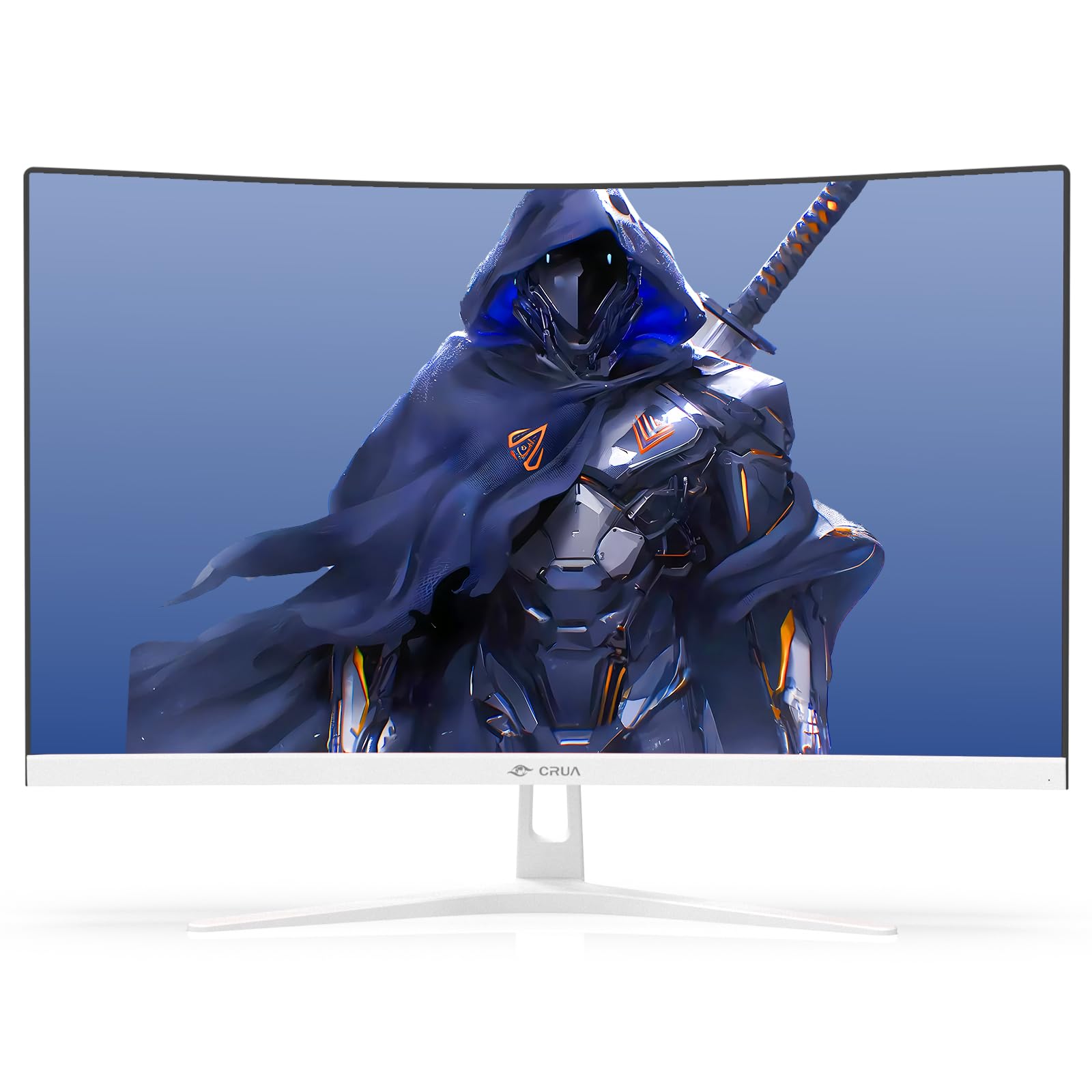CRUA 27 Inch Curved Gaming Monitor - 200Hz Refresh Rate, FHD 1080P, 1800R VA Panel, 1ms Response Time, AMD FreeSync, Eye Care Technology, HDMI & DisplayPort, VESA Mountable - Perfect for Competitive Gaming, Home Office & Entertainment Setup