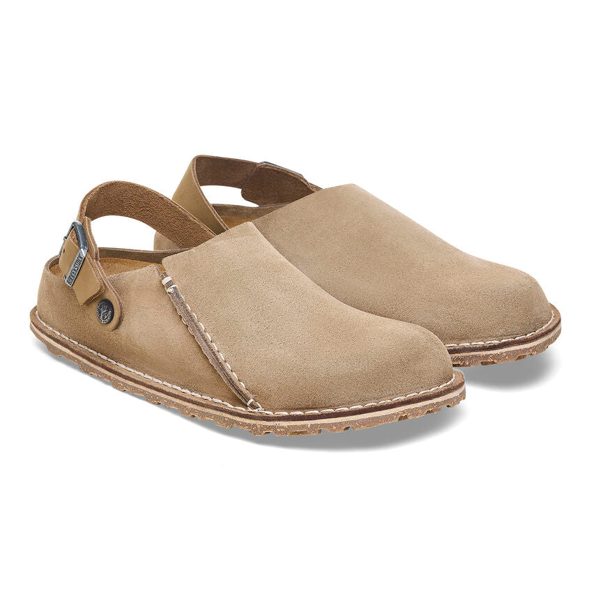 Birkenstock Lutry Premium Suede Leather Sandals in Gray Taupe - Comfortable & Stylish for Women's Casual Wear, Travel & Everyday Use