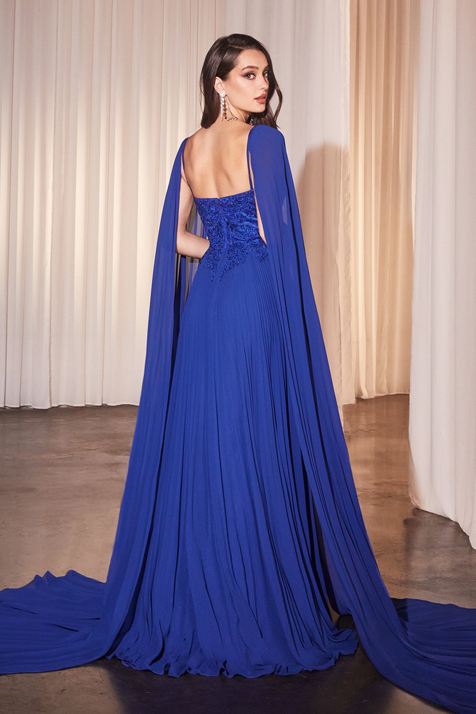 Cinderella Divine CJ937 Cap Sleeve A-Line Wedding Gown - Elegant Princess Ball Gown for Prom, Quinceañera & Formal Events