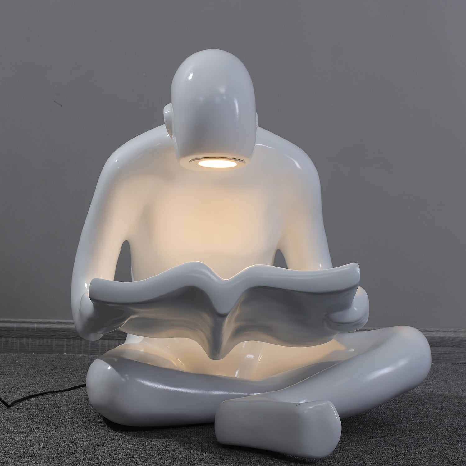 Elliott Modern Reading Sculpture Floor Lamp - Adjustable LED Light for Living Room, Bedroom, and Office - Perfect for Reading, Working, and Relaxing