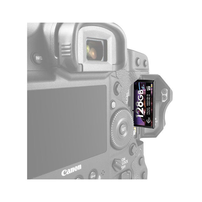 Delkin 128GB CFast 2.0 Memory Card - High-Speed Professional Photography & 4K Video Storage for DSLR Cameras and Cinema Cameras