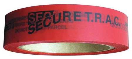 Tamper Evident Security Tape 1 Inch x 180 Feet - Red Warning Sealing Tape for Packages, Shipping Boxes, and Sensitive Documents - Ideal for Warehouse, Logistics, and Document Protection