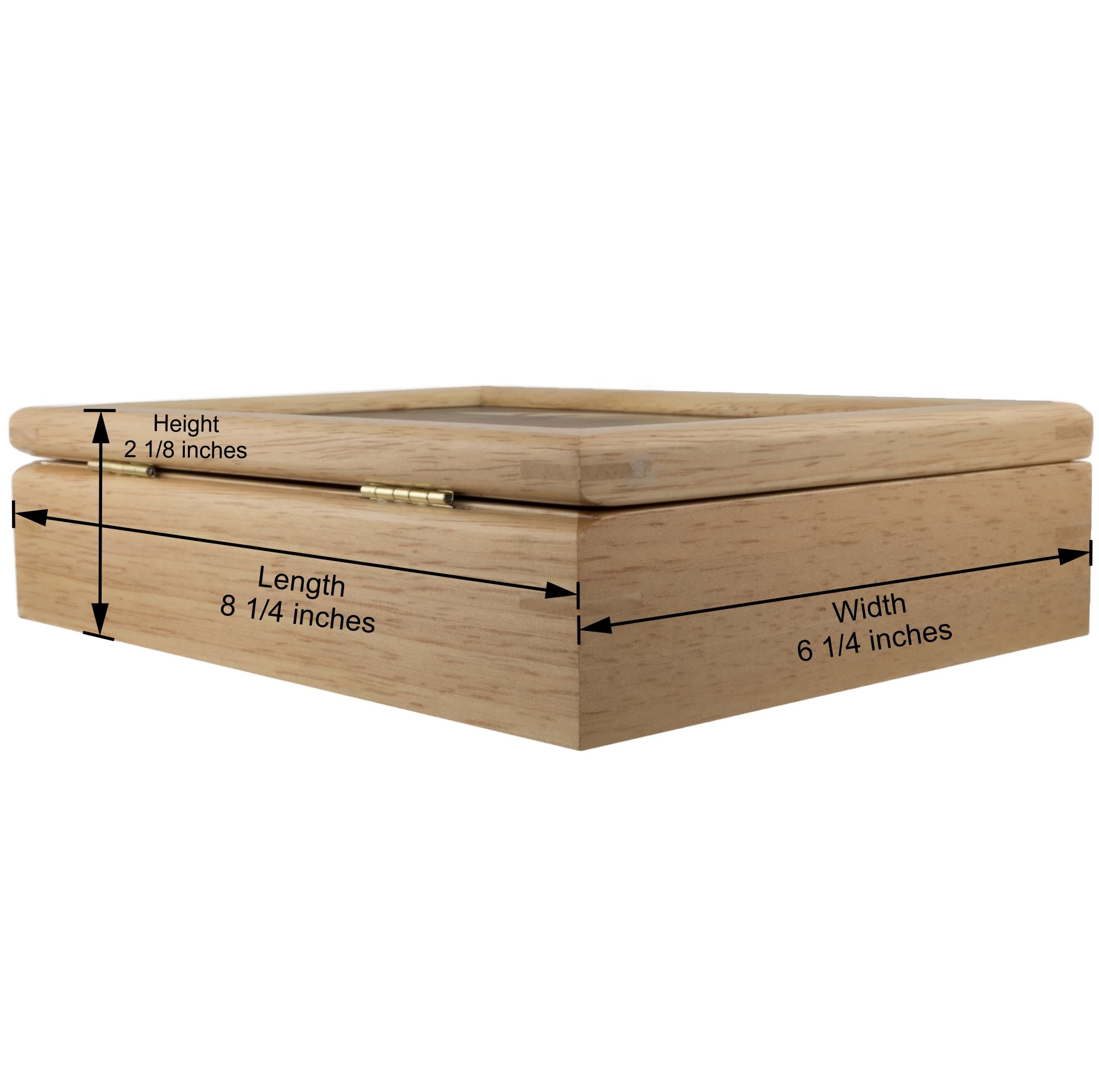 Wooden Fish Jewelry Box with Hinged Lid - Velvet-Lined Organizer for Rings, Bracelets, Watches - Spacious Storage for Precious Valuables (6x8x2 Inches) - Perfect for Home, Travel & Gift Giving