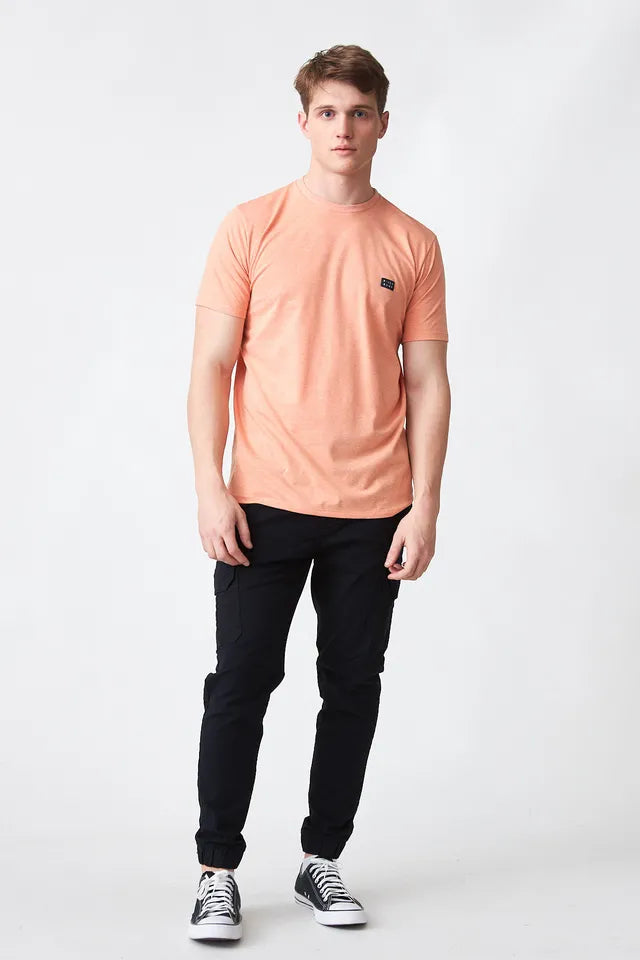 Billabong All Day Tee Men's Casual T-Shirt - Soft Cotton Short Sleeve Crewneck Top in Salmon Color for Everyday Wear, Surfing & Beach Outings