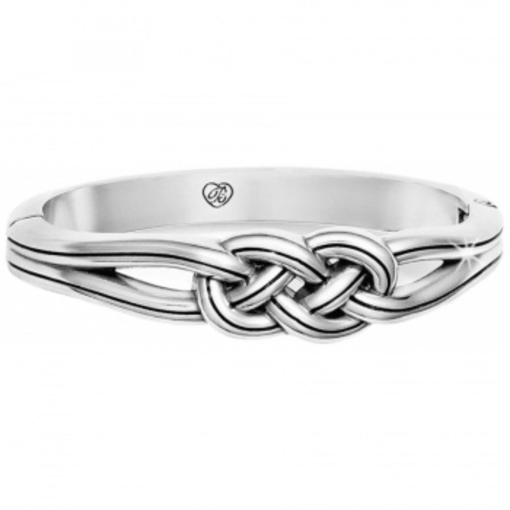 Brighton Interlok Hinged Bangle Bracelet - Sterling Silver Adjustable Bangle for Women - Perfect for Everyday Wear, Special Occasions & Gift Giving