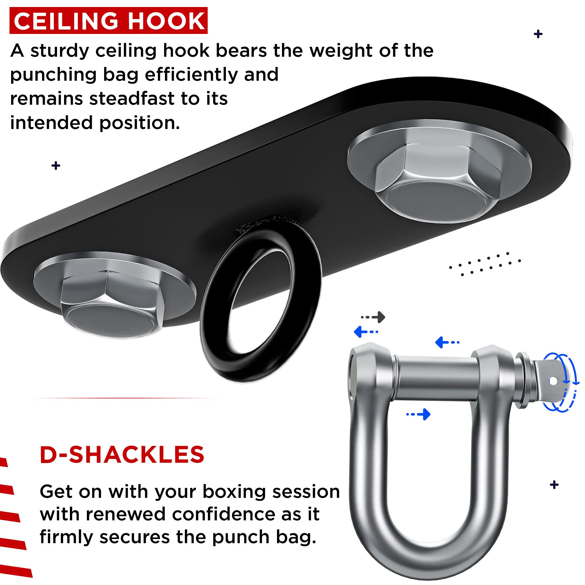 RDX Unfilled Punching Bag Set with Muay Thai Training Gloves & Punch Mitts - Includes Hanging Chain & Ceiling Hook - Perfect for MMA, Kickboxing, Martial Arts (4FT & 5FT Options) - Ideal for Home Gyms, Boxing Training & Fitness Workouts