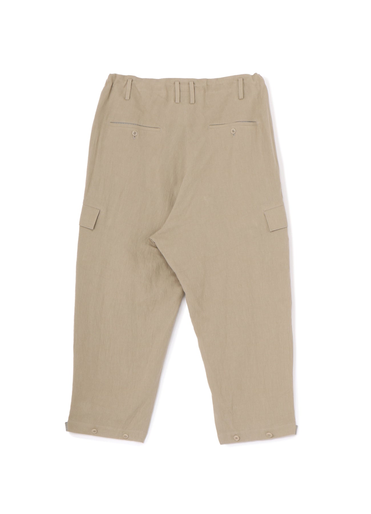 Soft Cotton Linen Viyella Wide Leg Pants with Adjustable Waist Tab - Comfortable & Stylish for Casual Wear, Office, and Travel