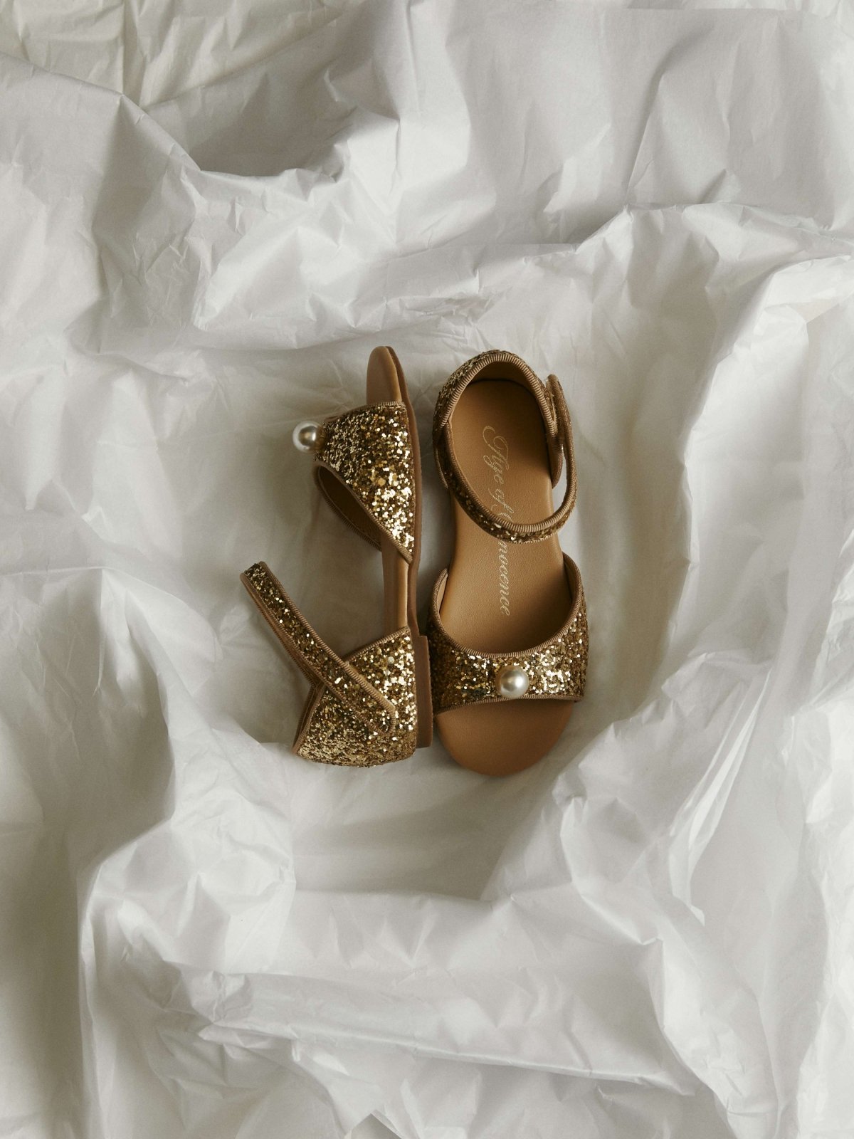 Mila Glitter Gold High Heels for Women - Elegant Party Shoes with Sparkly Rhinestones - Perfect for Weddings, Prom, Evening Events & Special Occasions
