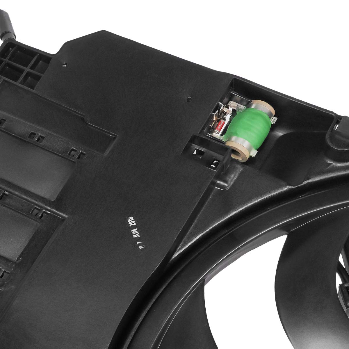 DNA MOTORING OEM-RF-0001 Black Radiator Cooling Fan Assembly - High Efficiency Direct Replacement for 2002-2003 Mini Cooper | Improved Cooling Performance | Perfect for Engine Overheating Prevention & Summer Driving