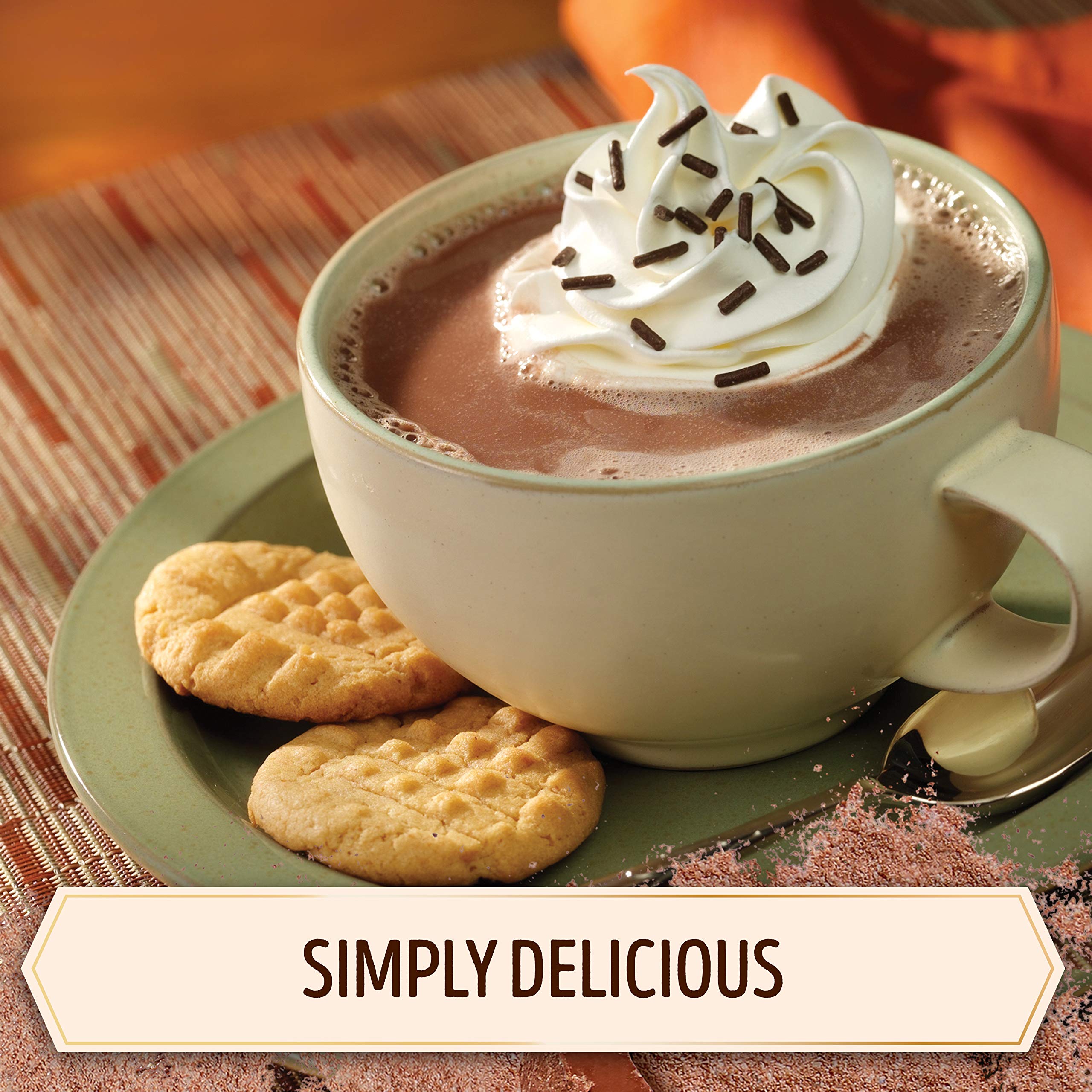 Swiss Miss Simply Cocoa Milk Chocolate Hot Cocoa Mix, 8 Count (6.8 oz) - Perfect for Winter Warmth, Holiday Gifts & Cozy Family Moments