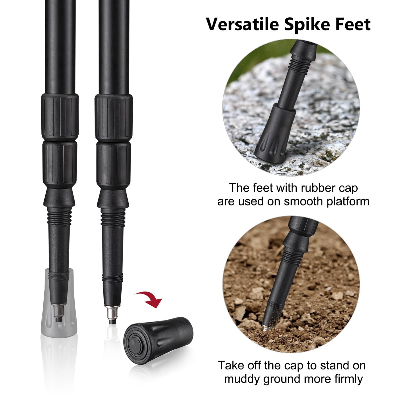 **Adjustable Hunting Bipod with 360° Swivel & V-Yoke Rest – Lightweight Aluminum Tripod for Shooting – Twist Lock, Foam Grip & Spike Feet – Ideal for Rifle Hunting, Target Practice & Outdoor Adventures**