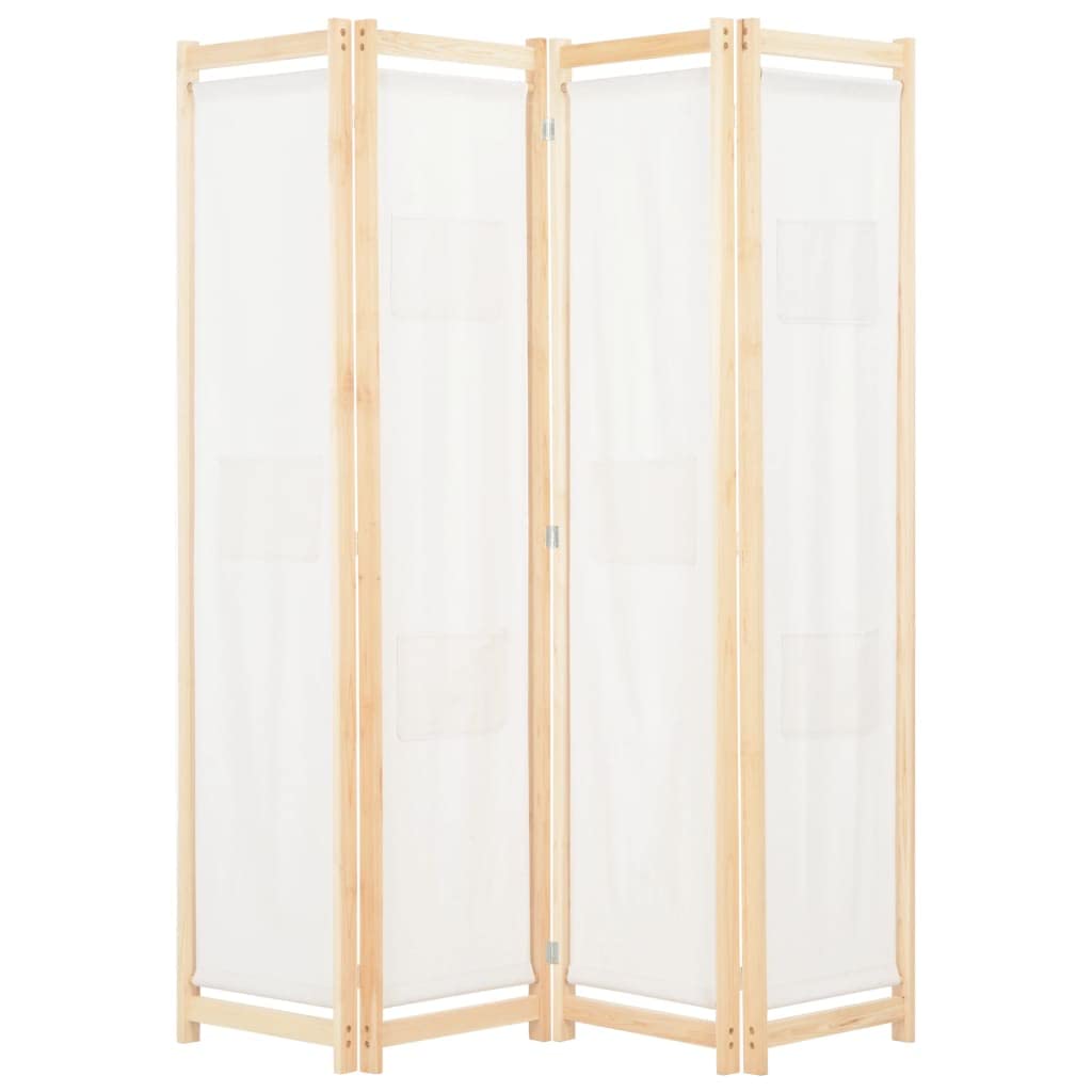 4-Panel Folding Room Divider Screen - 62.9