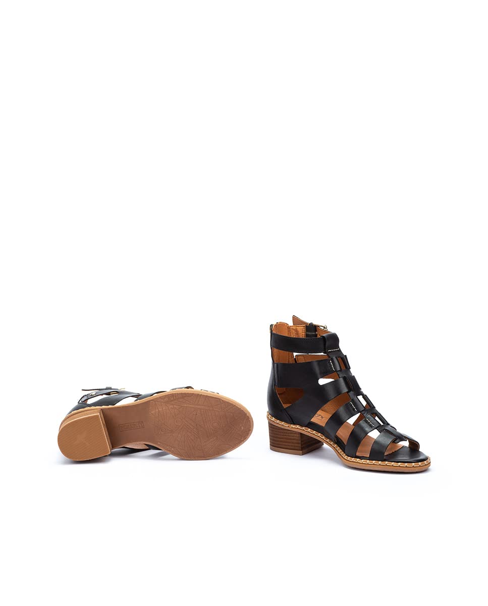 PIKOLINOS Women's Leather Heeled Sandals - Comfortable & Stylish Blanes for Casual Outings, Parties & Summer Weddings