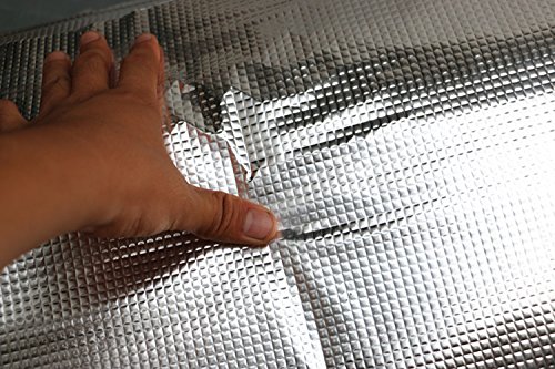 SOOMJ Heat Shield & Sound Deadening Mat - Aluminum Foil Insulation for Car Engine & Vehicle Noise Reduction - Perfect for Automotive, RV, and Boat Soundproofing Applications