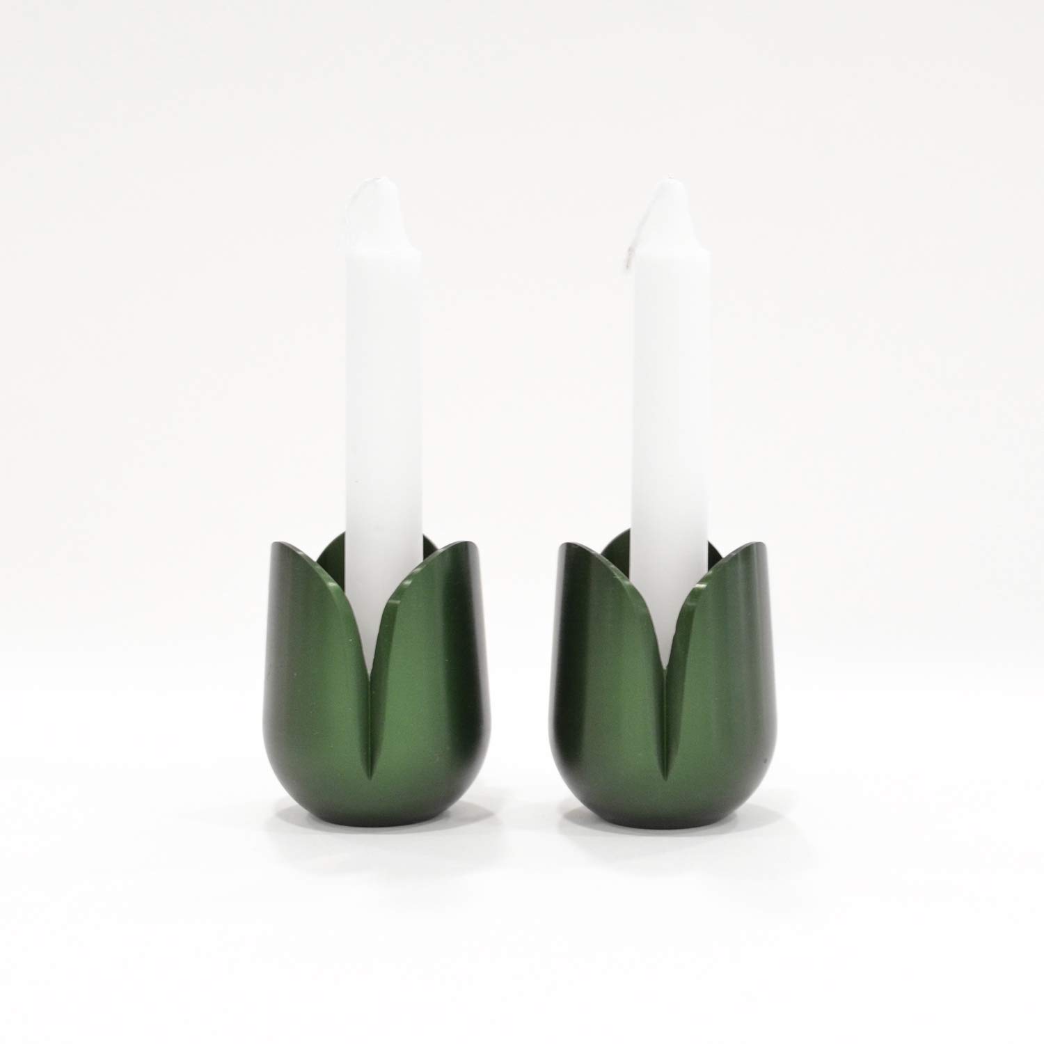 Custom Anodized Aluminum Tulip Flower Candle Holders - Elegant Home Decor for Weddings, Parties & Romantic Dinners
