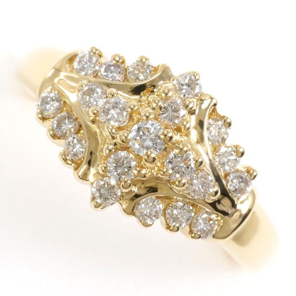 18K Yellow Gold Diamond Ring for Women - Elegant Solitaire Engagement & Wedding Band - Perfect for Proposals, Anniversaries, and Special Occasions