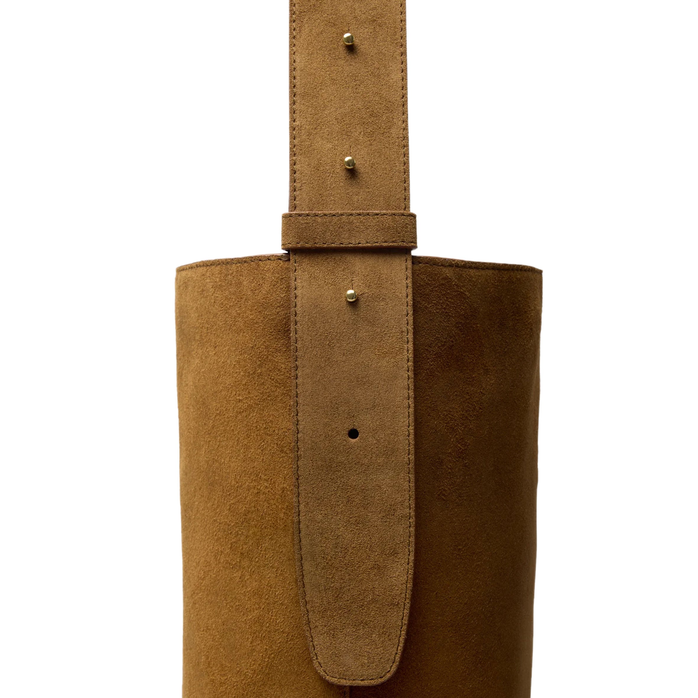 Norma Suede Tote Bag in Brown - Stylish & Spacious Handbag for Work, Travel & Everyday Use
