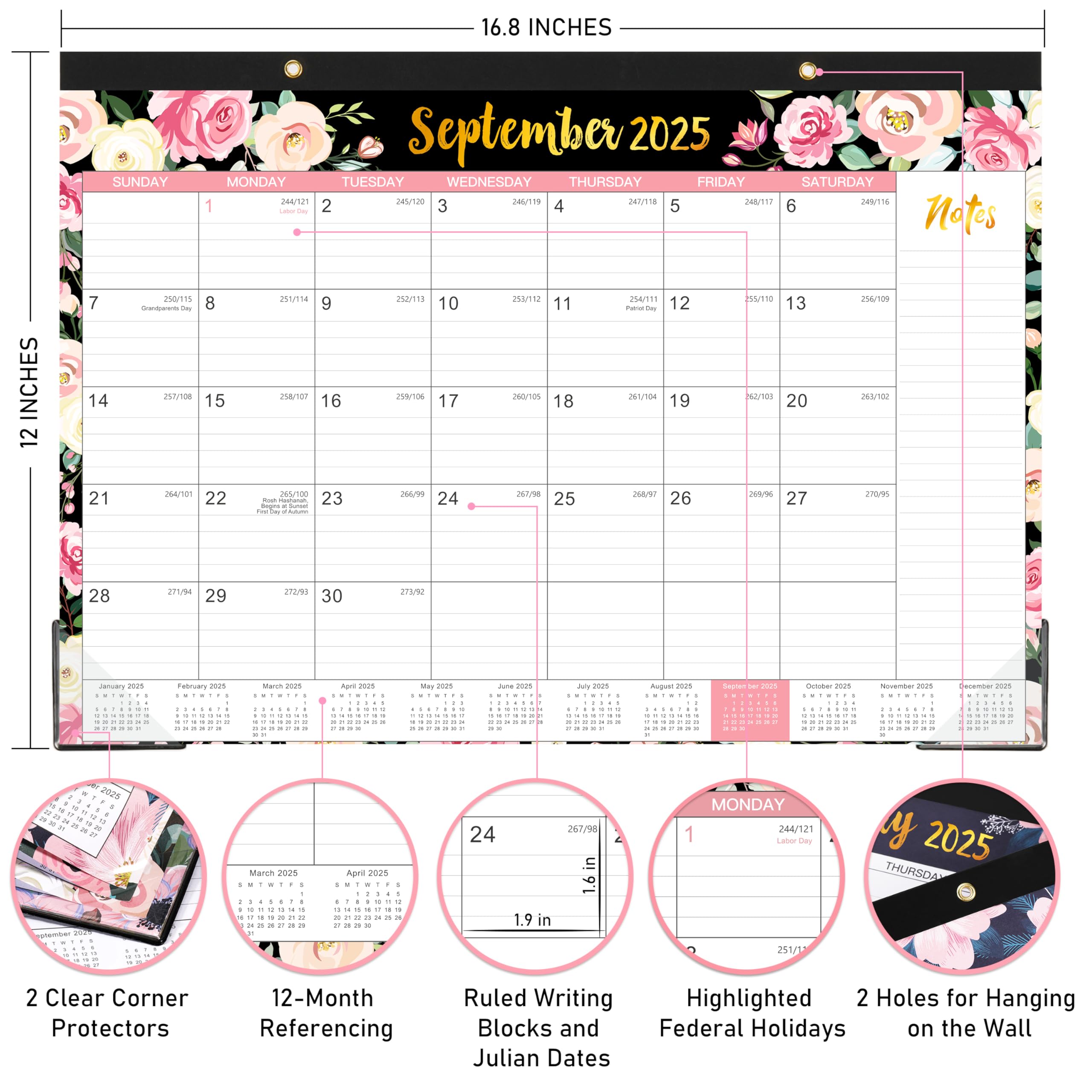 2025 Desk Calendar - 12