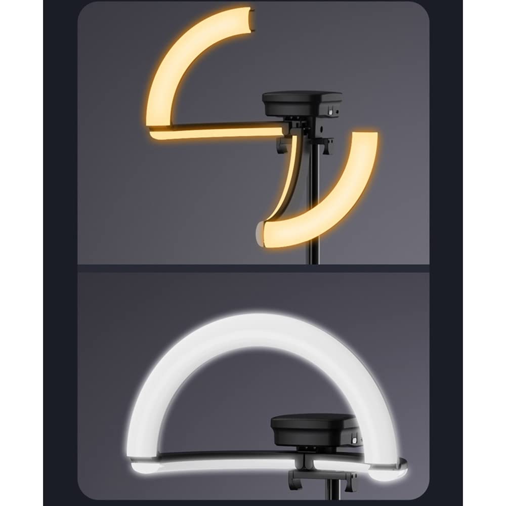 Best Ring Light for Phone Live Streaming - Large Aperture LED Fill Light with Adjustable Stand, Pink - Perfect for TikTok, YouTube & Instagram Videos, Makeup & Photography
