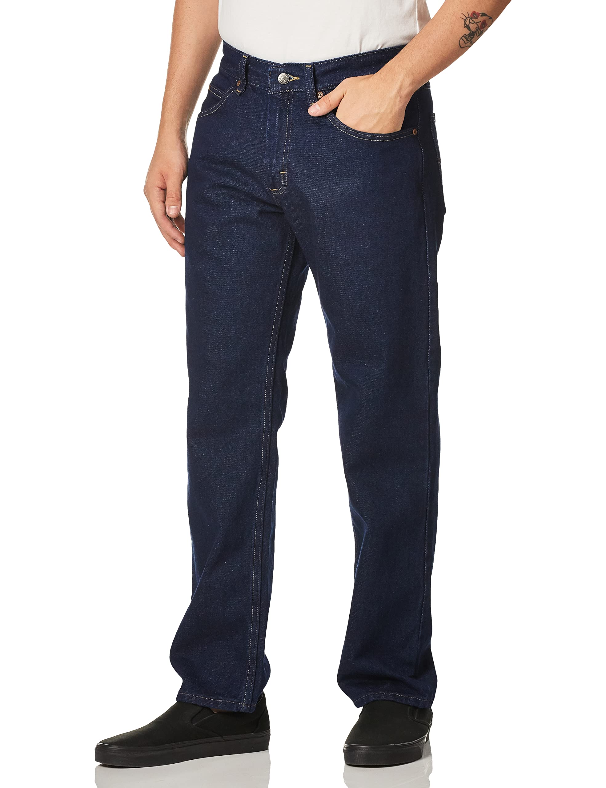 Lee Men's Regular Fit Straight Leg Jeans - Classic Denim Pants for Casual Wear & Everyday Comfort | Office, Weekend & Outdoor Activities