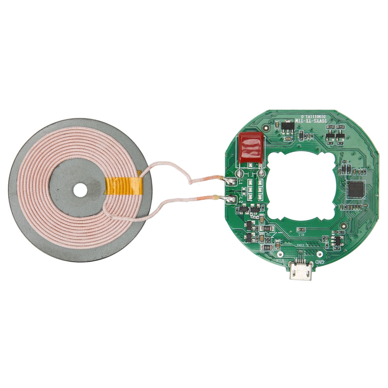 Zunate Wireless Charging Coil - High Efficiency Replacement Coil for DIY Wireless Charger PCBA Circuit Board | Fast Charging Solution for iPhone, Samsung, Android Phones | Perfect for Home, Office & Car Use