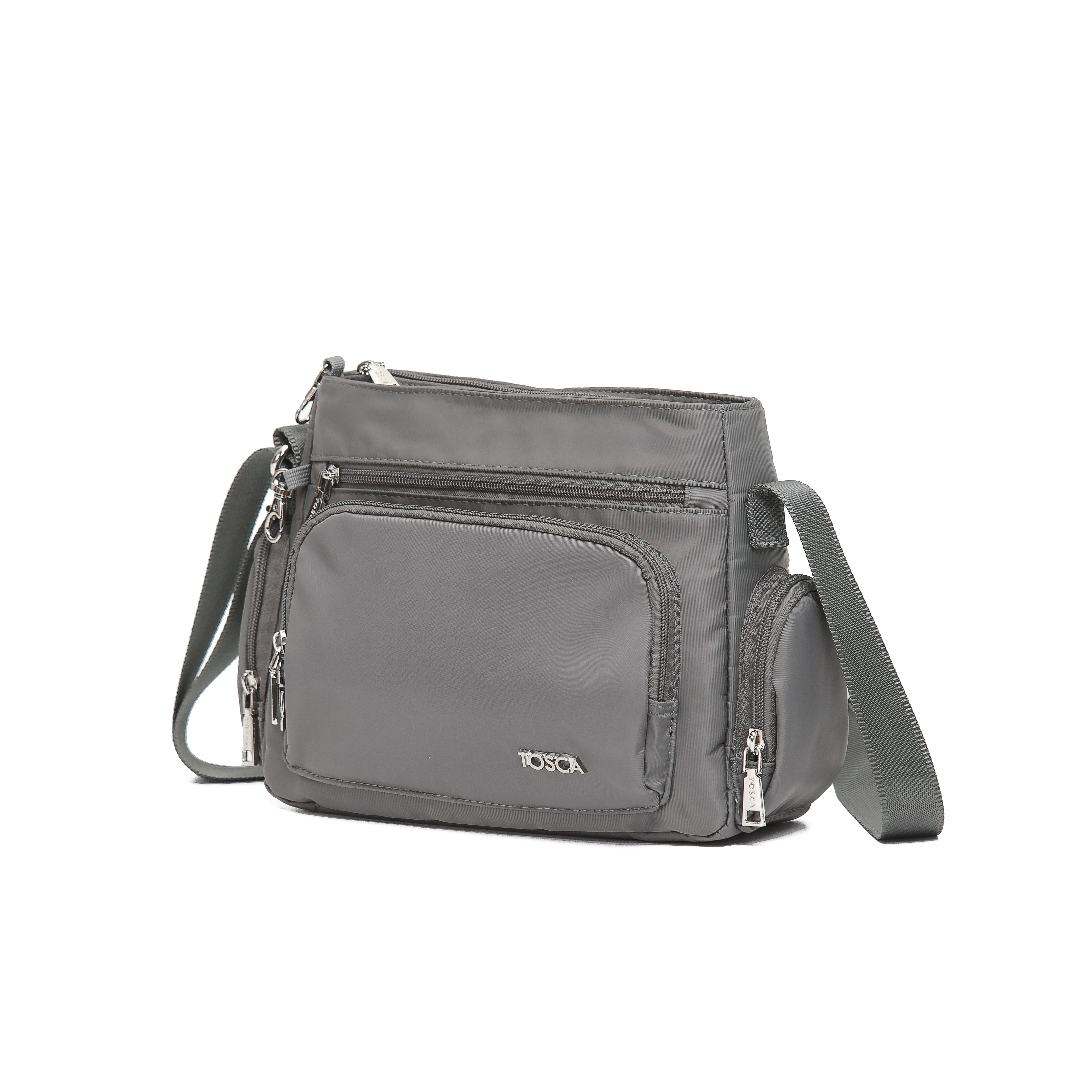 Tosca TCA951 Anti-Theft Shoulder Bag for Women & Men - Lightweight Travel Crossbody Purse with RFID Blocking - Perfect for Commuting, Shopping & Daily Use (Khaki)