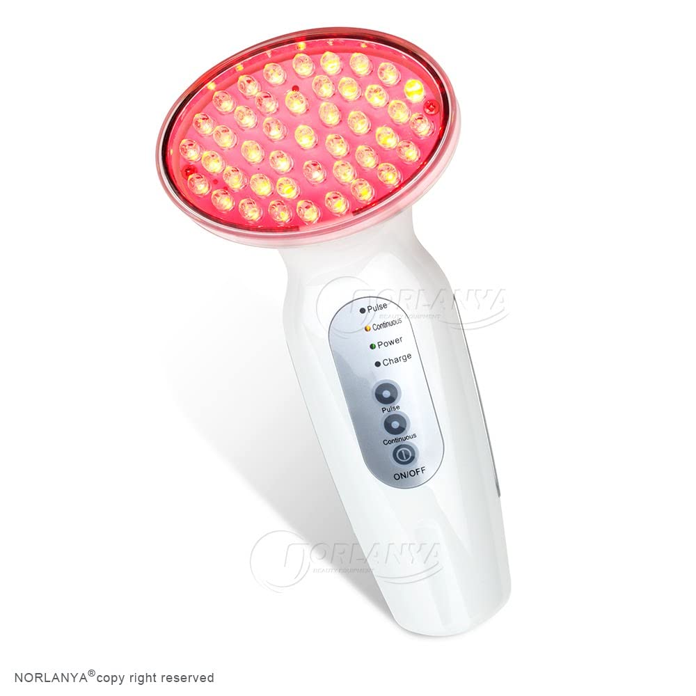 NORLANYA Red Light Therapy Device for Face - Anti-Aging LED Light Therapy for Wrinkles Reduction & Collagen Boosting - Skin Tightening & Rejuvenation Treatment for Home Use (Perfect for Daily Skincare Routine & Spa-like Experience)
