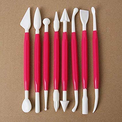 8-Piece Fondant Cake Decorating Tool Set - 16 Flower Patterns for Sugar Craft & Clay Modeling - Perfect for Wedding, Birthday & DIY Cake Decorating