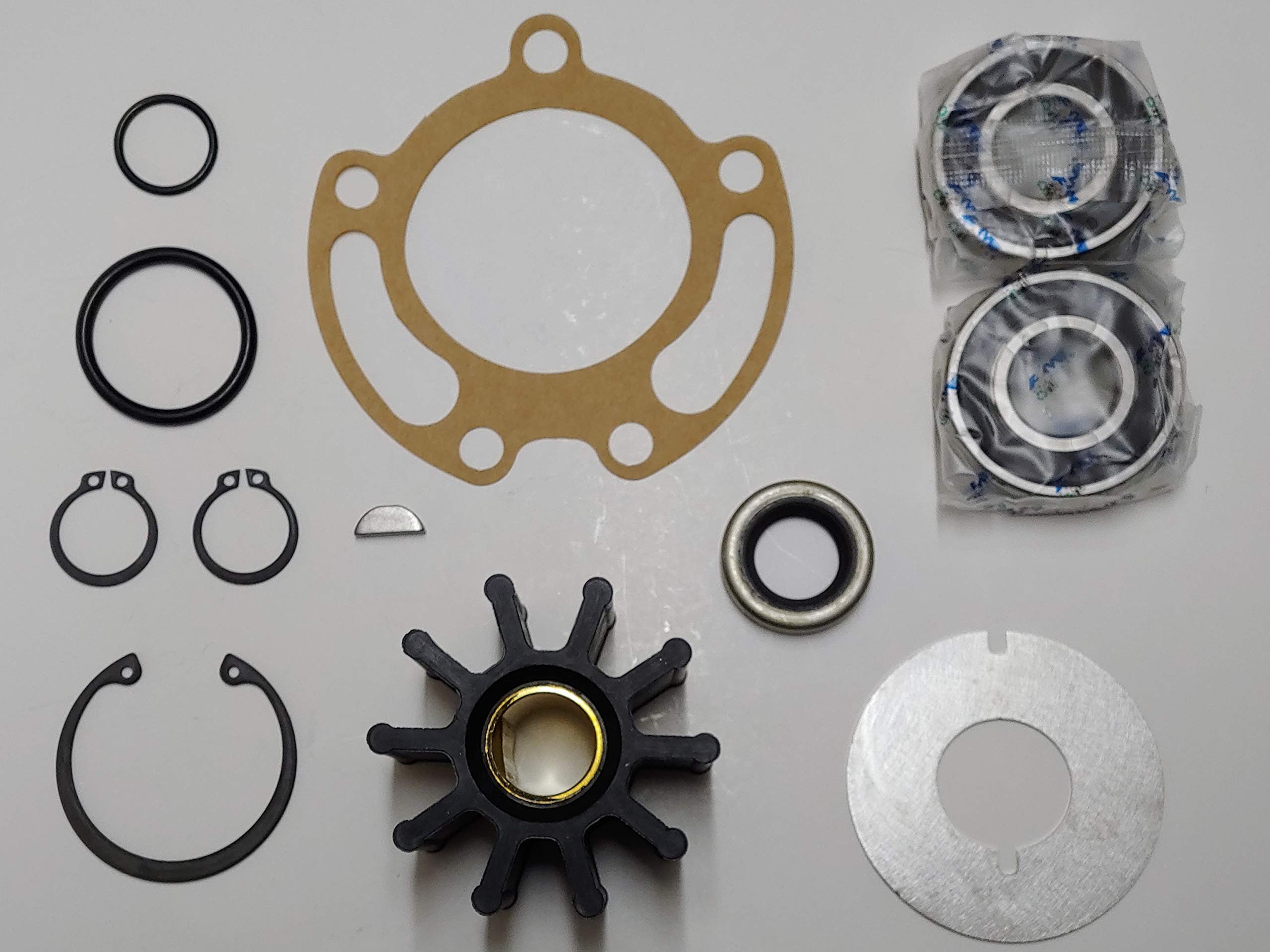 SCP-43210 Jabsco Raw Sea Water Pump Repair Kit 43210-0001 - Marine Boat Engine Cooling System Replacement Parts for Saltwater Pumps