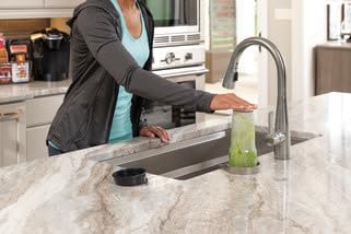DELTA GR150-SP Stainless Steel Glass Rinser with SpotShield Technology - Perfect for Restaurants, Bars, and Home Kitchens - Eliminates Water Spots on Glassware