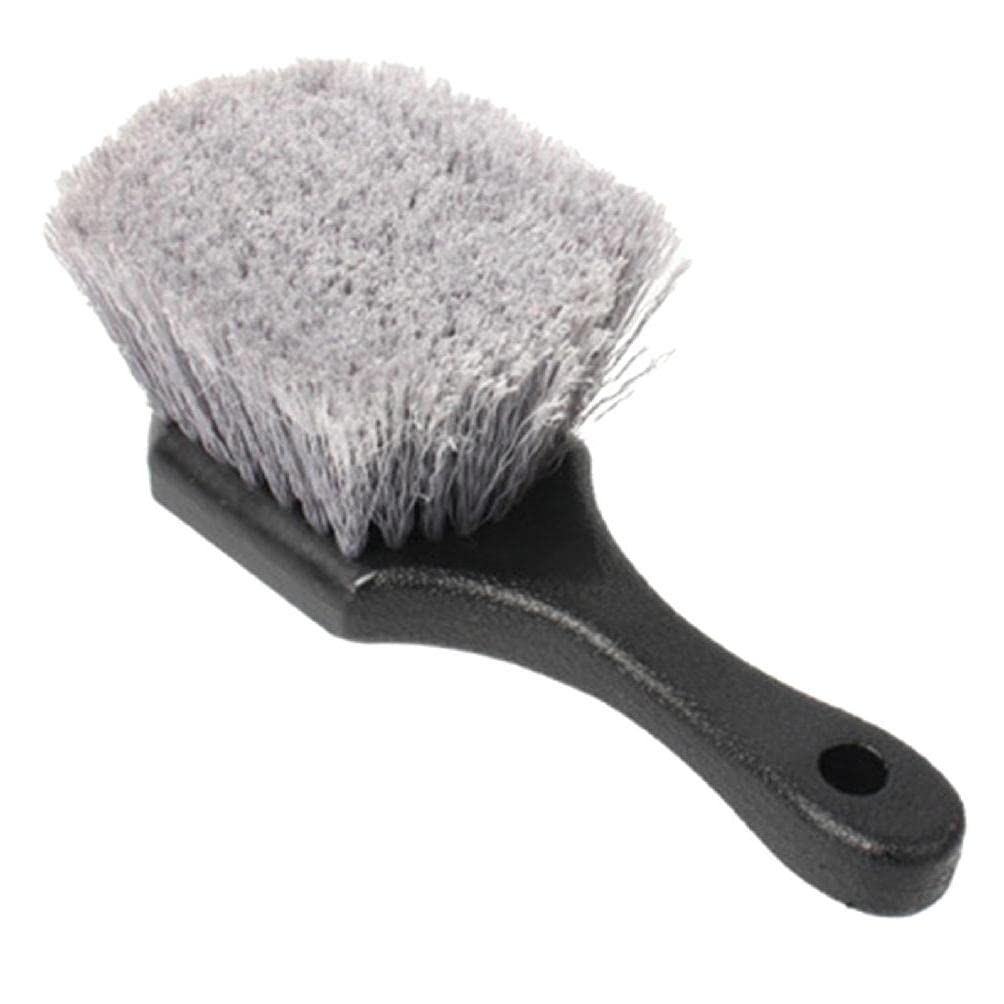 Portable Soft Bristle Car Wheel & Tire Brush - Heavy Duty Rim Cleaner for Car Wash, Removes Dirt & Road Grime - Perfect for Vehicle Detailing, DIY Auto Cleaning & Professional Car Care
