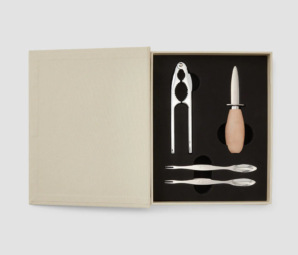 PRINTWORKS Premium Seafood Tools Set - Stainless Steel Crab Crackers, Lobster Picks & Shrimp Deveiners for Seafood Lovers - Perfect for Crab Boils, Lobster Dinners & Seafood Parties