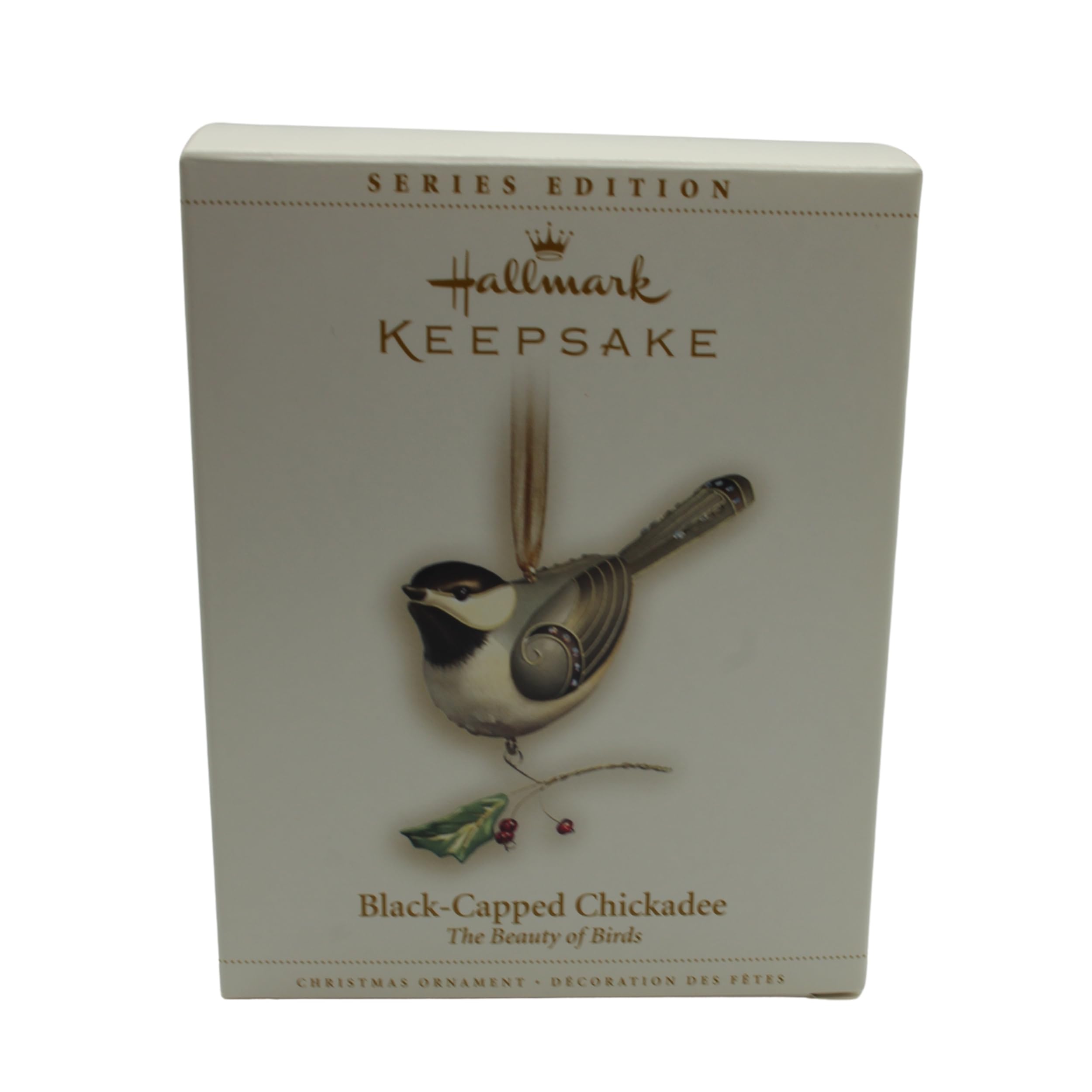 Hallmark Black-Capped Chickadee Ornament - Beauty of Birds Series #2 Collectible Figurine for Christmas Tree & Home Decor