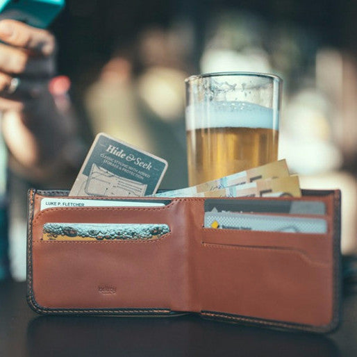 Bellroy Hide & Seek Wallet - Slim RFID Blocking Minimalist Leather Wallet for Men | Perfect for Travel, Everyday Carry & Secure Card Storage