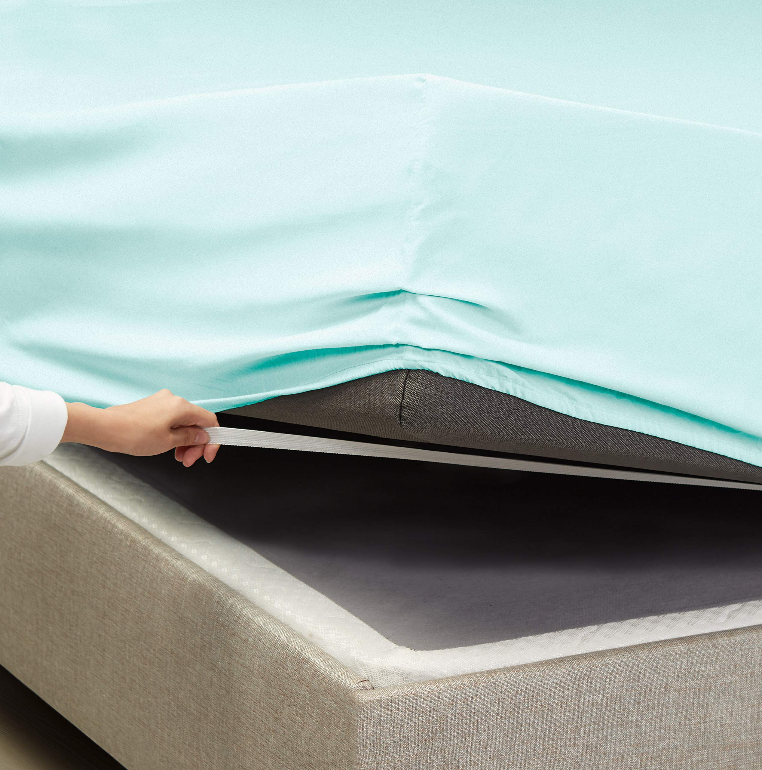 Premium 100% Long Staple Cotton 600 Thread Count Twin XL Fitted Sheet - Ultra Soft, Deep Pocket (18