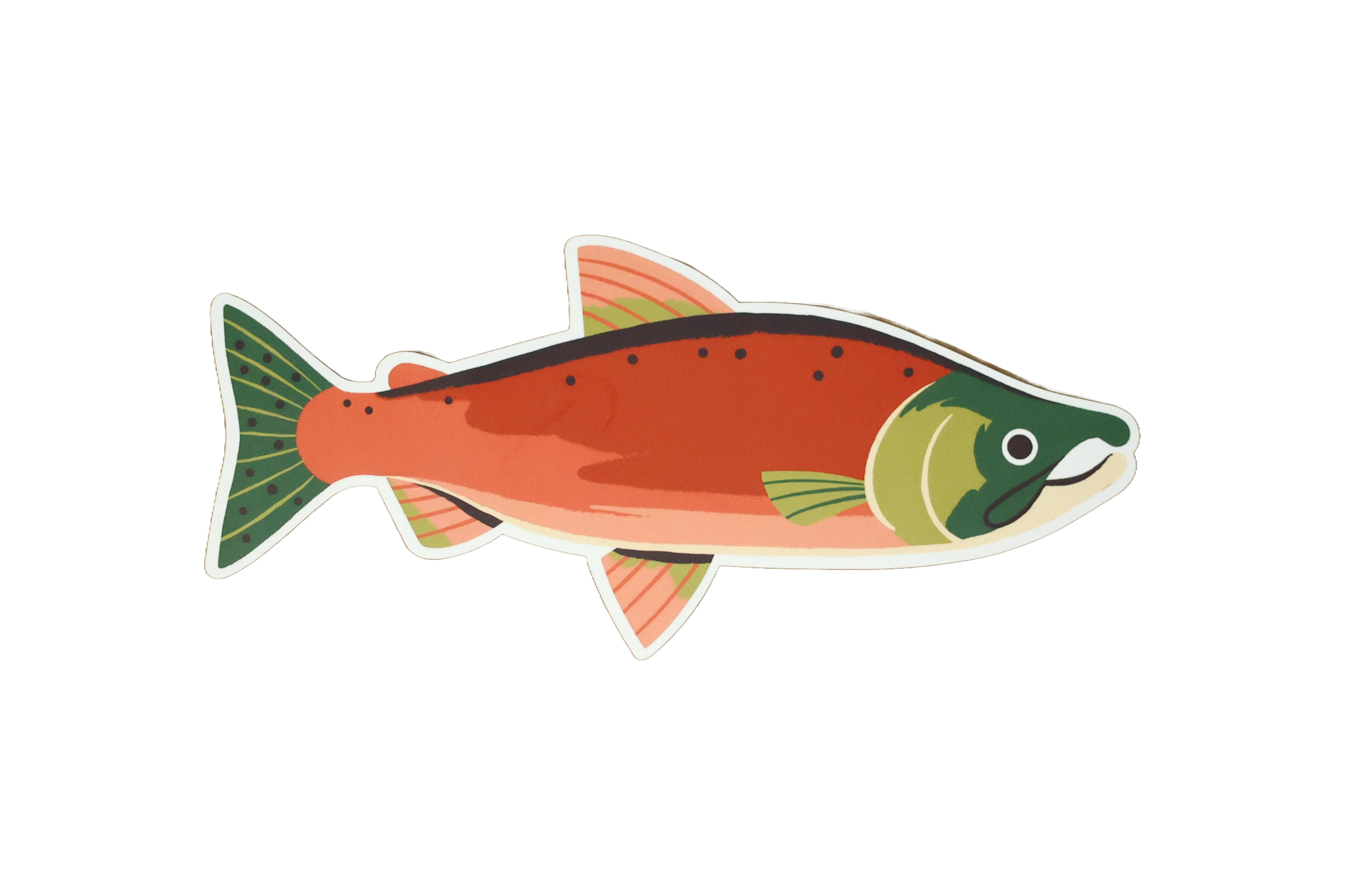 Native Trout Sticker - Waterproof Vinyl Decal for Fishing Gear, Coolers & Outdoor Equipment - Perfect for Anglers & Nature Lovers