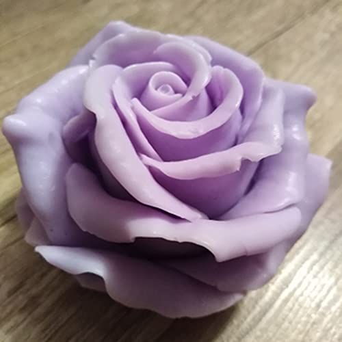 3D Flower Rose Silicone Mold for Candle Making, Soap Making, Fondant, Epoxy Resin, Wax, Cupcake & Chocolate Decorations - Perfect for DIY Crafts, Baking Tools, and Home Decor Projects