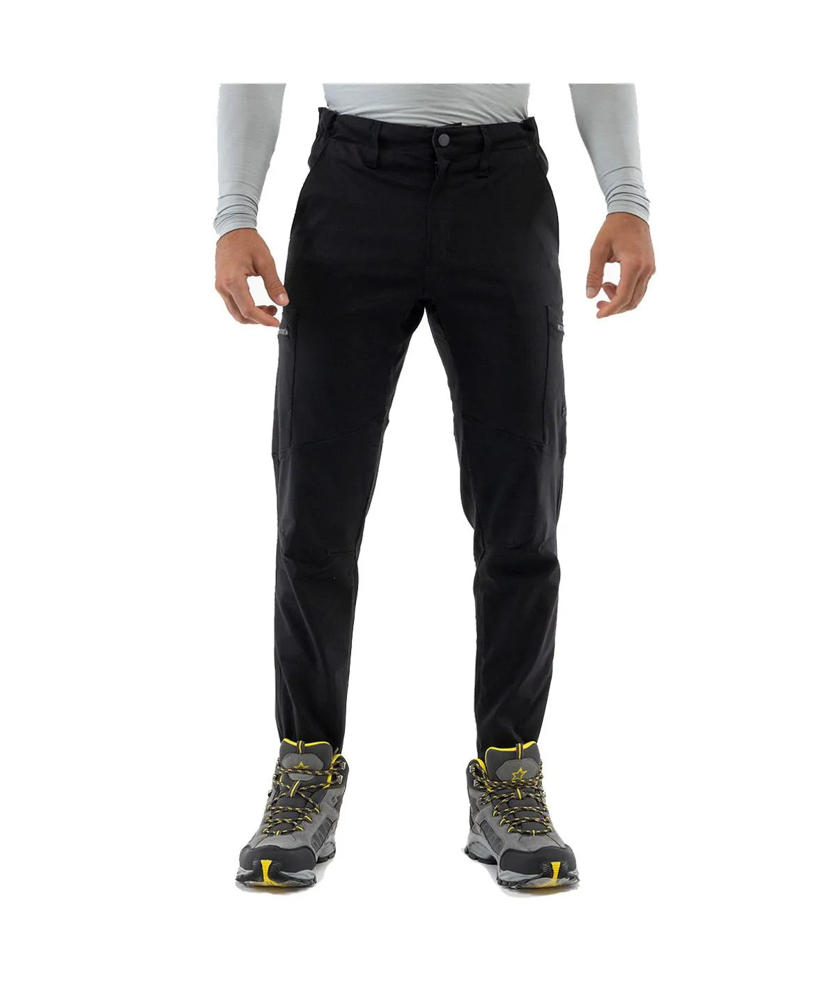 Alaska Domuyo Black Cargo Pants for Men - Durable Trekking & Hiking Outdoor Adventure Pants
