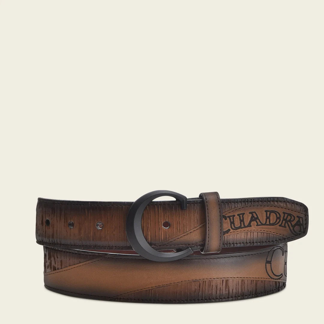 CS556RS Men's Casual Western Cowhide Leather Belt - Genuine Leather, Adjustable, Stylish & Durable - Perfect for Jeans, Workwear & Everyday Outfits