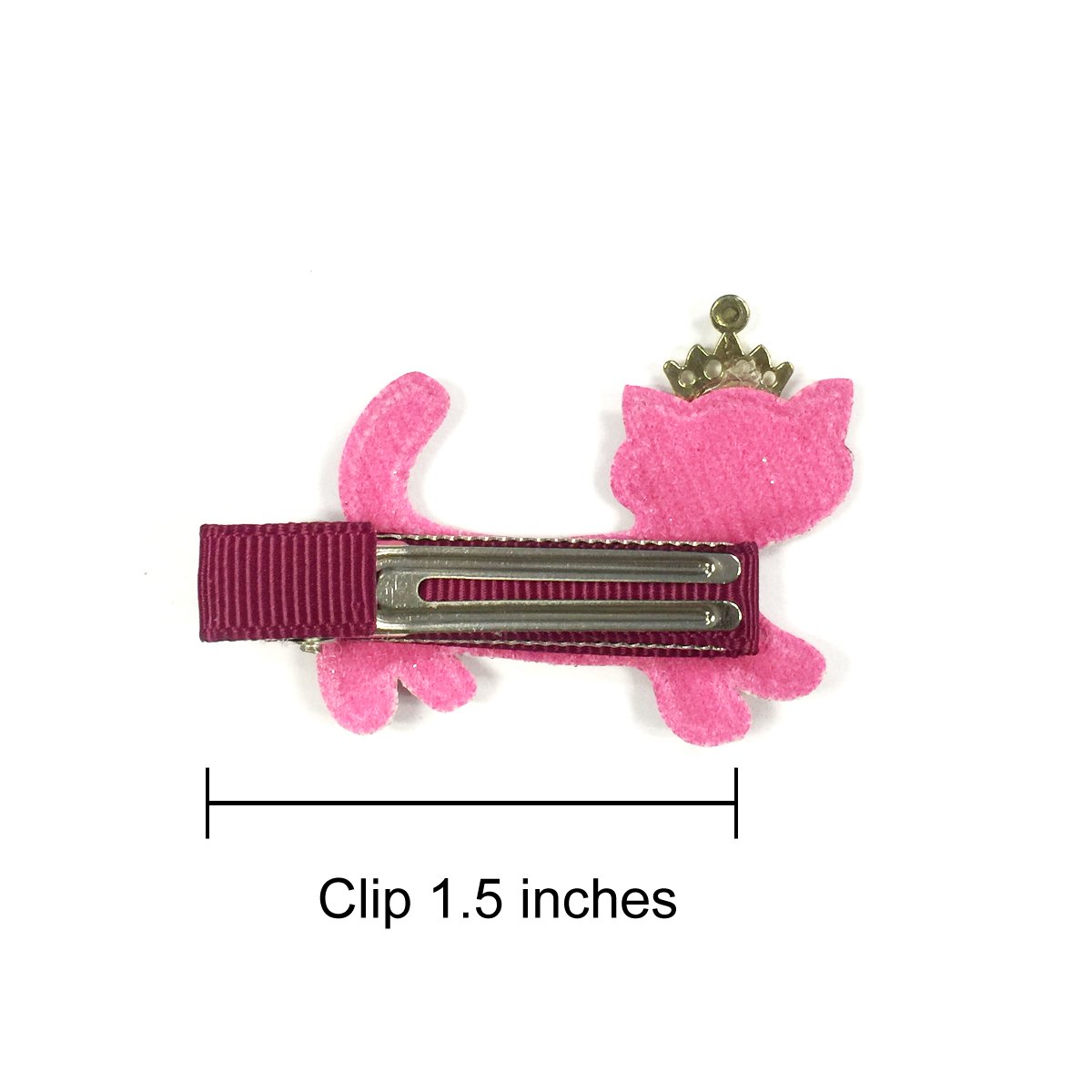 Allydrew Elegant Cat Hair Clips Set of 5 - Cute Kitty Hair Accessories for Women & Girls - Perfect for Parties, Weddings & Daily Wear