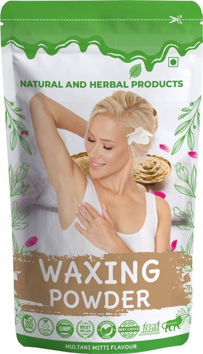 Herbal Waxing Powder for Women & Men - 100g Natural Hair Removal Wax Powder for All Skin & Hair Types | Safe for Legs, Arms, Bikini & Private Parts | Quick & Painless Hair Removal | Perfect for Home Spa & Salon Use