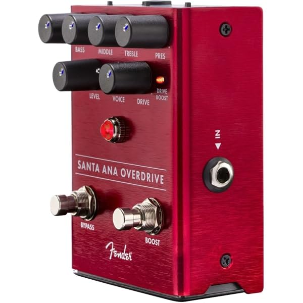 Fender Santa Ana Overdrive Pedal - Premium Guitar Effects Pedal for Electric Guitarists | Perfect for Blues, Rock & Studio Recording
