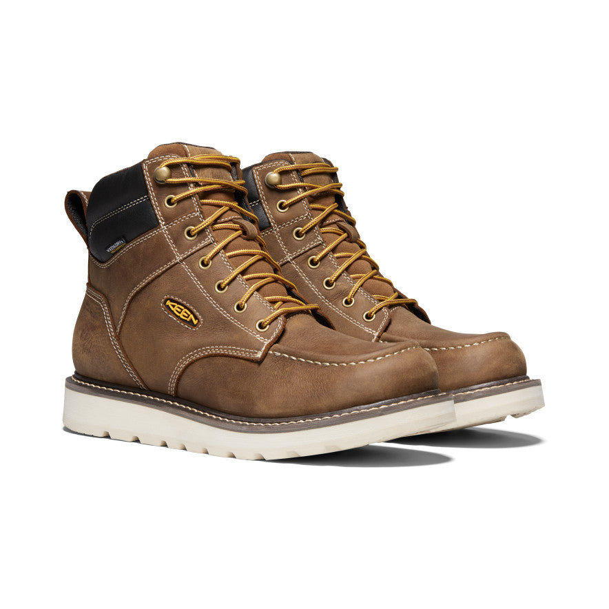 Men's Cincinnati 6 Waterproof Soft Toe Work Boots - Belgian/Sandshell - Durable Construction for Outdoor Work & Hiking