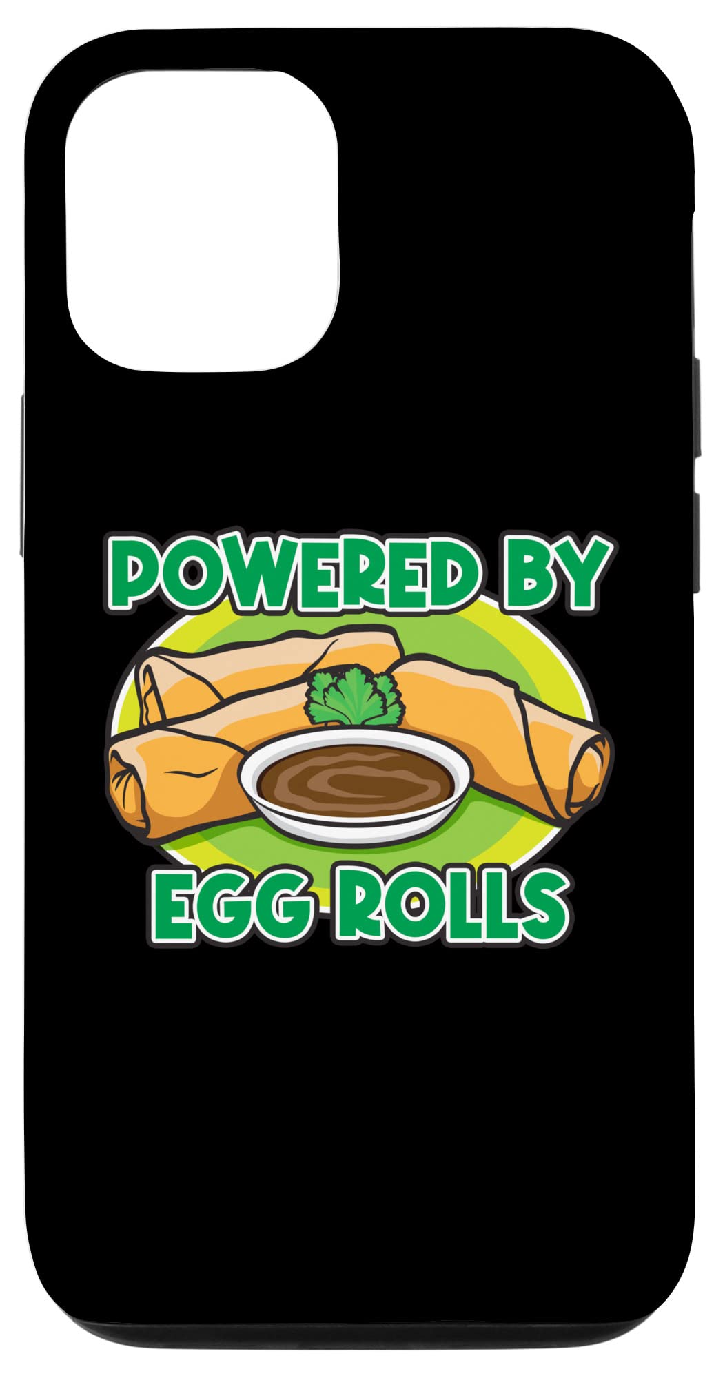 iPhone 12/12 Pro Case with Egg Roll Design - Cute Chinese Food Themed Phone Cover for Protection | Perfect Gift for Food Lovers & Asian Culture Enthusiasts | Use at Home, Office or While Traveling